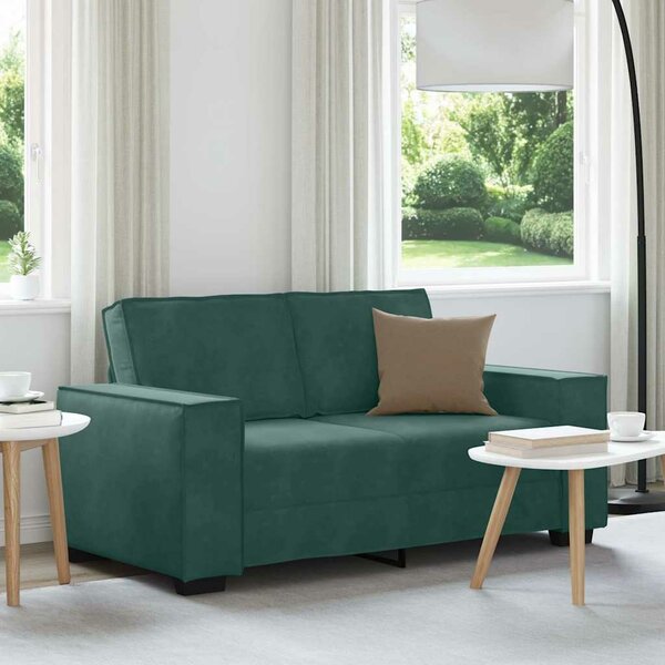 Tweezitsbank Fluweel 120 cm Donkergroen