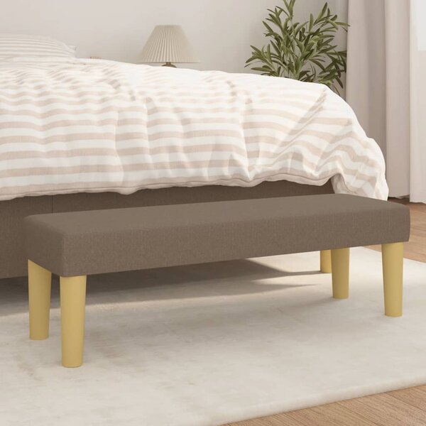 Bankje Stof 100 x 30 x 30 cm Taupe