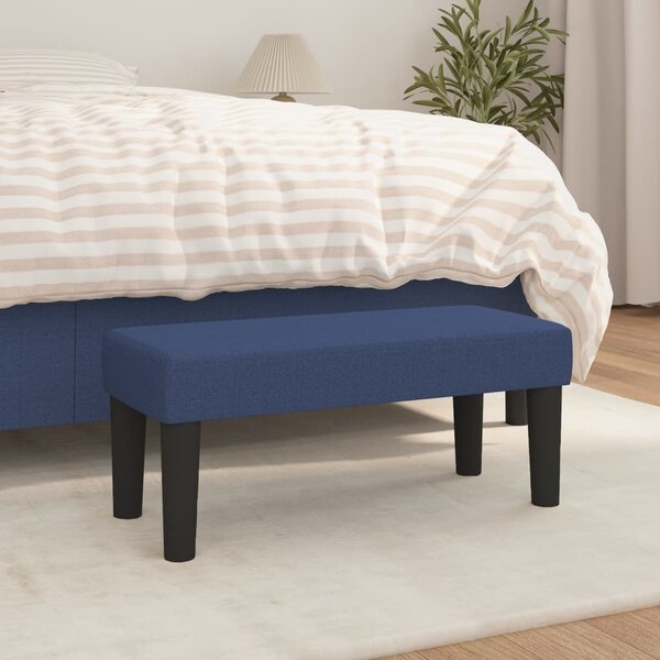 Bankje Stof 70 x 30 x 30 cm Blauw