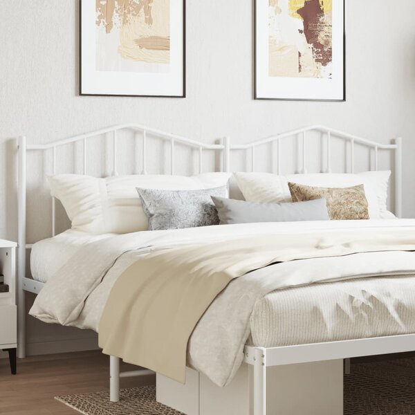 Hoofdbord 160 cm metaal wit