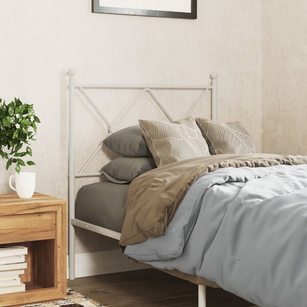 Hoofdbord Metaal 80 cm Wit