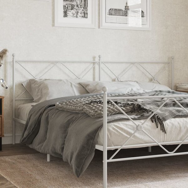 Hoofdbord Metaal 193 cm Wit