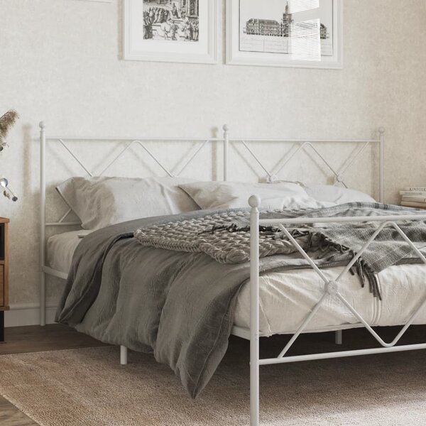 Hoofdbord Metaal 180 cm Wit