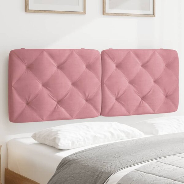 Hoofdbordkussen Fluweel 140 cm Roze