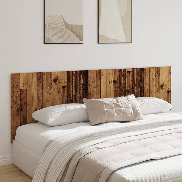 Hoofdbord Wandmodel 240X1,5X80 Cm Bewerkt Hout Kleurig Oud hout