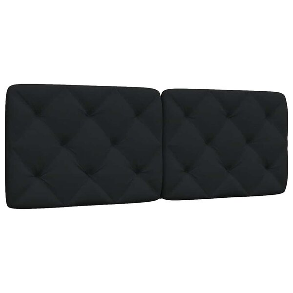 Hoofdbordkussen Stof 120 cm Zwart