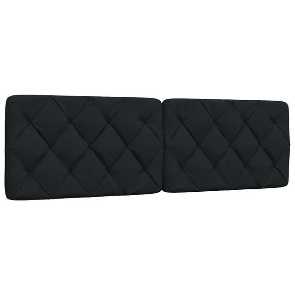 Hoofdbordkussen Stof 160 cm Zwart