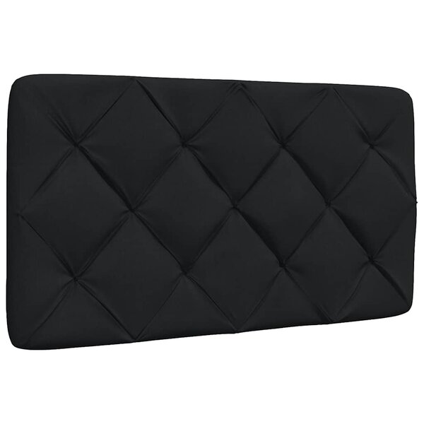 Hoofdbordkussen Stof 90 cm Zwart