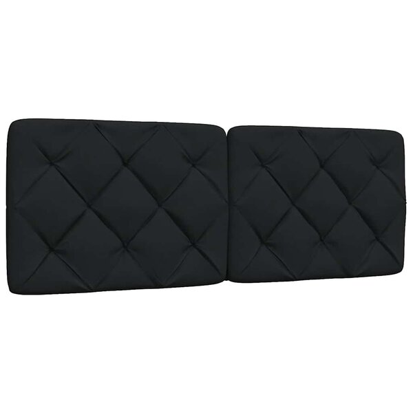 Hoofdbordkussen Stof 140 cm Zwart