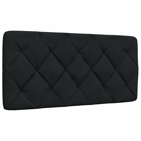 Hoofdbordkussen Stof 100 cm Zwart