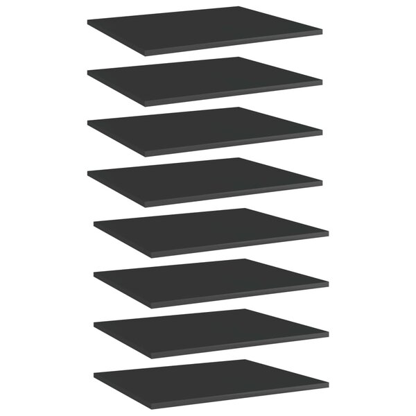 Wandschappen 60X50X1,5 Cm Bewerkt Hout Hoogglans Zwart 8 60 x 50 x 1.5 cm
