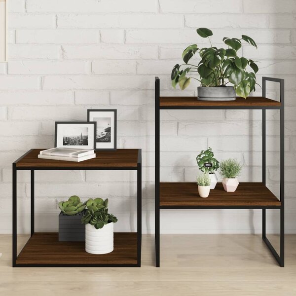 Wandschappen 40X50X1,5 Cm Bewerkt Hout Bruin Eikenkleur 40 x 50 x 1.5 cm