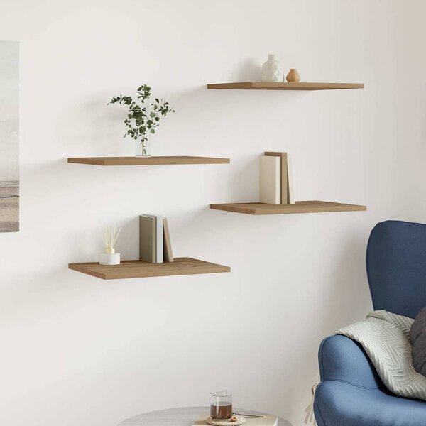 Wandschappen 40X30X1,5 Cm Bewerkt Hout Artisanaal Eiken Artisanaal Eikenkleurig 40 x 30 x 1.5 cm