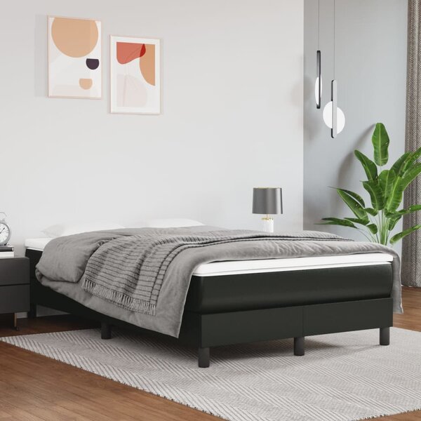 Pocketveringmatras 120X200X20 Cm Kunstleer 120 x 200 cm Zwart