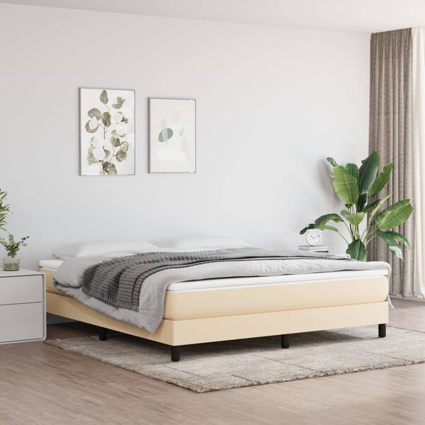 Pocketveringmatras 160X200X20 Cm Stof Kleurig 160 x 200 cm Cr&egrave;me