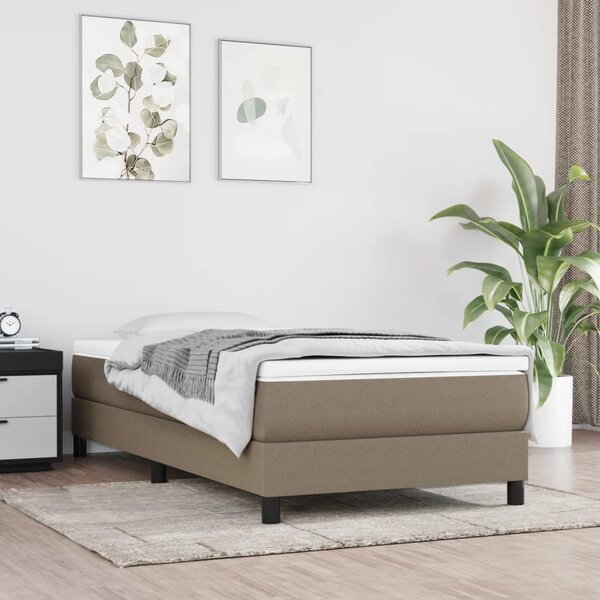Pocketveringmatras 120x190x20 cm stof taupe