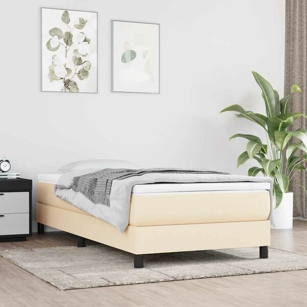 Pocketveringmatras Voor Kinderen Stof Kleurig 80 x 160 cm Cr&egrave;me