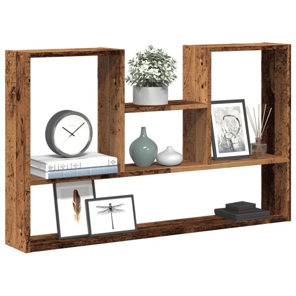 Wandschap 99X15X60 Cm Bewerkt Hout Kleurig Oud hout