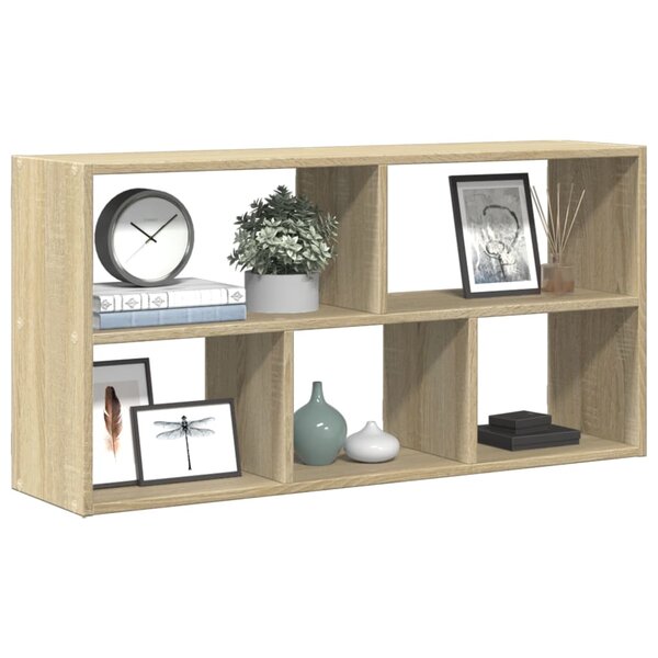 Wandschap 100X25X50 Cm Bewerkt Hout Kleurig Sonoma eiken