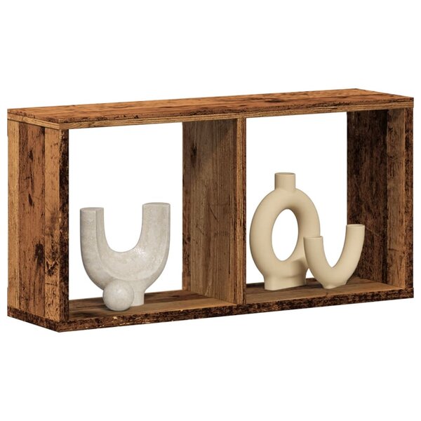 Wandkast Bewerkt Hout Kleurig 60 x 16 x 30 cm Oud hout