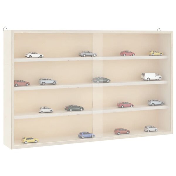 Houten Verzamelvitrine Met Deuren 60X8,5X37 Cm 60 x 8.5 x 37 cm