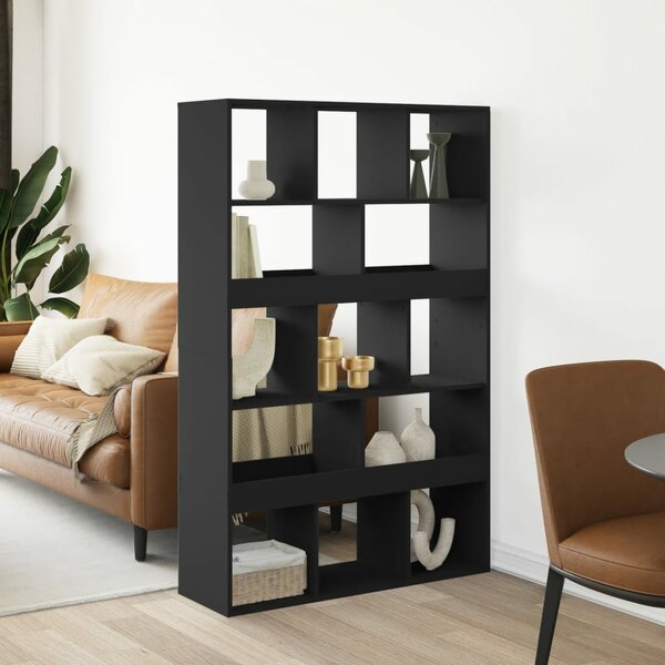 Kamerscherm 100X33X156,5 Cm Bewerkt Hout 156.5 cm Zwart