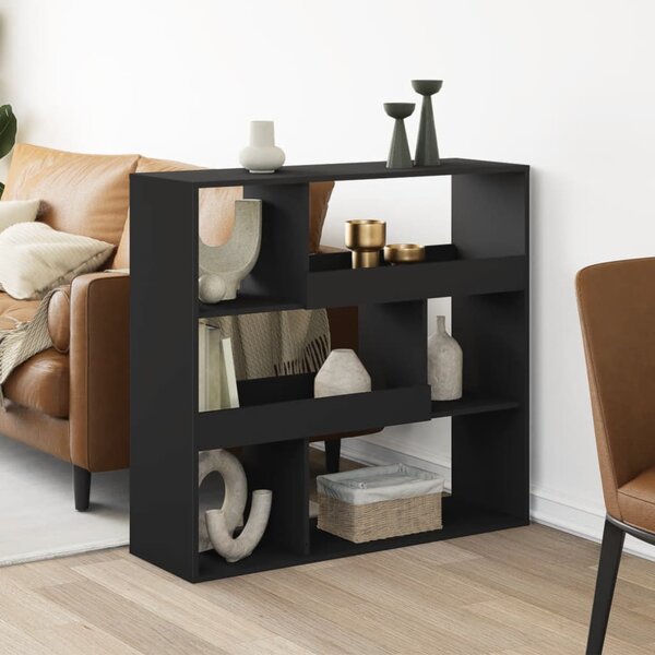 Kamerscherm 100X33X94,5 Cm Bewerkt Hout 94.5 cm Zwart