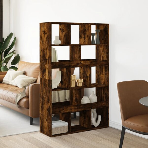 Kamerscherm 100X33X156,5 Cm Bewerkt Hout Kleurig 156.5 cm Gerookt eiken