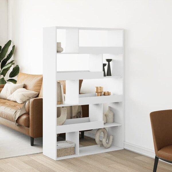 Boekenkast 100X33X156,5 Cm Bewerkt Hout 156.5 cm Wit