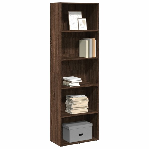 Boekenkast 60X30X Bewerkt Hout Ig Bruin Eikenkleur 60 cm 189 cm