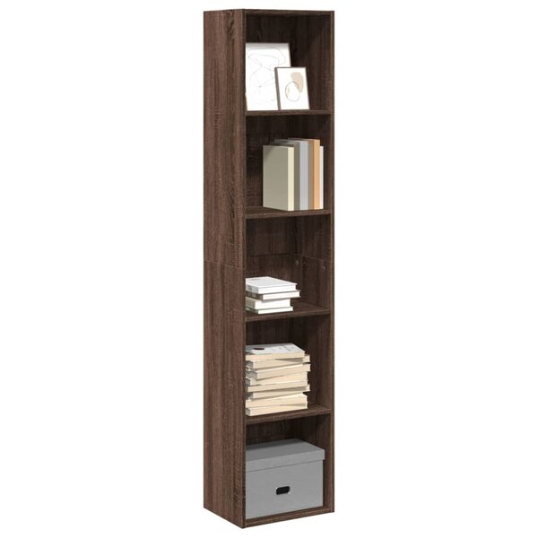 Boekenkast 40X30X Bewerkt Hout Ig Bruin Eikenkleur 40 cm 189 cm