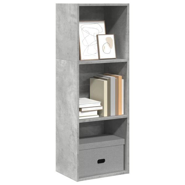 Boekenkast 40X30X Bewerkt Hout Betongrijs 40 cm 114 cm