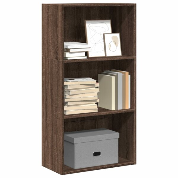 Boekenkast 60X30X Bewerkt Hout Ig Bruin Eikenkleur 60 cm 114 cm