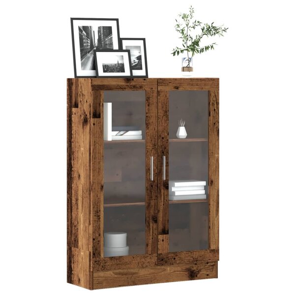 Boekenkast 82,5X30,5X Bewerkt Hout Kleurig 115 cm Oud hout