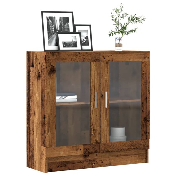 Boekenkast 82,5X30,5X Bewerkt Hout Kleurig 80 cm Oud hout