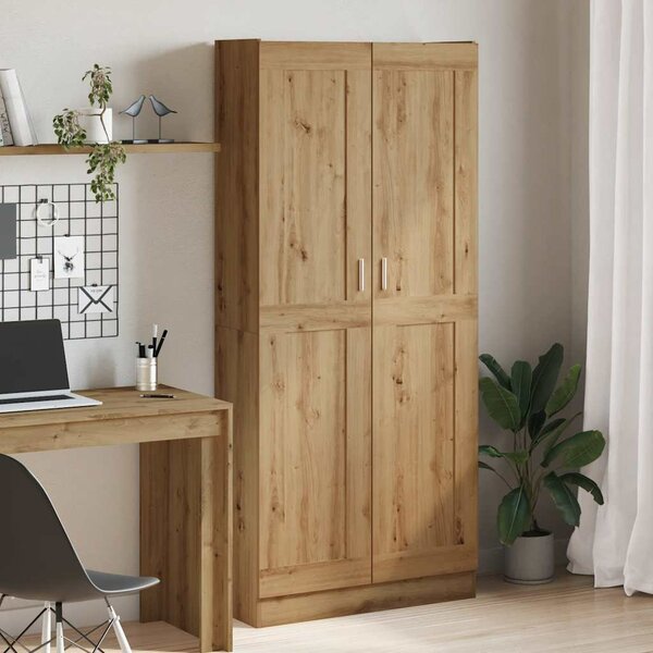 Hoge Kast 82,5X30,5X Bewerkt Hout Artisanaal Eikenkleur 185 cm artisanaal eikenkleurig