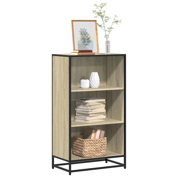Boekenkast 60X35X107,5 Cm Bewerkt Hout Kleurig Sonoma Eiken 60 cm 107.5 cm