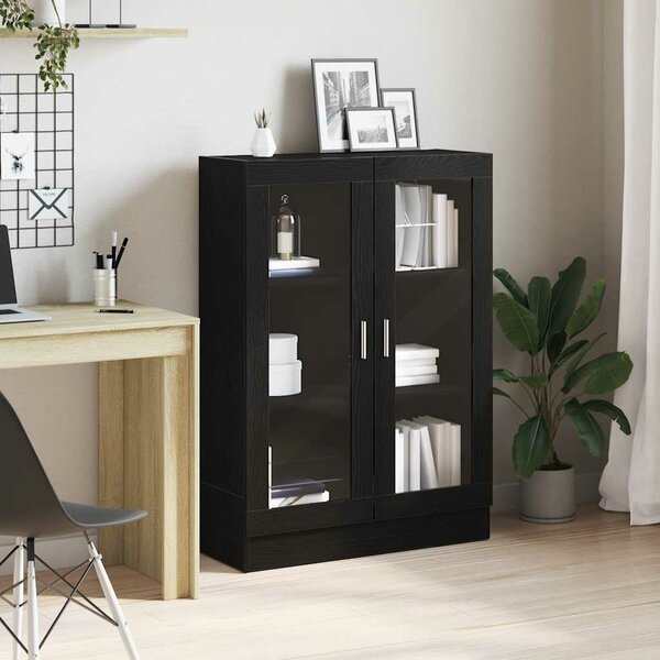 Boekenkast 82,5X30,5X Spaanplaat Kleurig 115 cm Zwart eiken