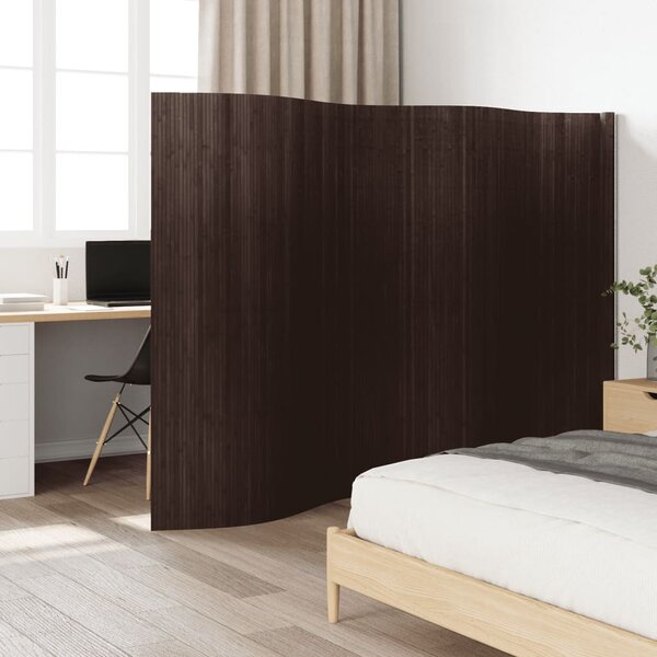 Kamerscherm&nbsp;165X400 Cm&nbsp;Bamboe 400 x 165 cm Donkerbruin