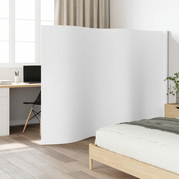 Kamerscherm&nbsp;165x400 cm&nbsp;bamboe wit