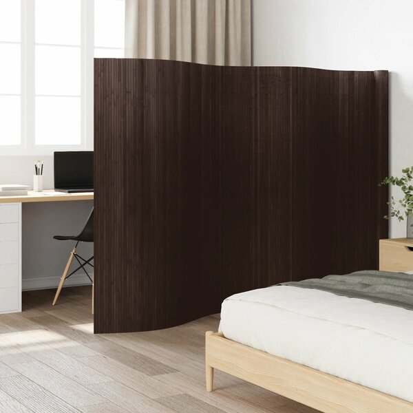 Kamerscherm 165X600 Cm Bamboe 600 x 165 cm Donkerbruin