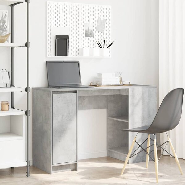 Bureau 120X42X76 Cm Spaanplaat Betongrijs