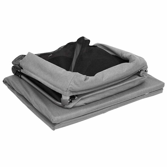 Babybox Met Matras Linnen Lichtgrijs