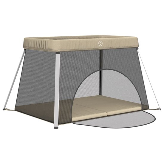 Babybox Met Matras Linnen Taupe