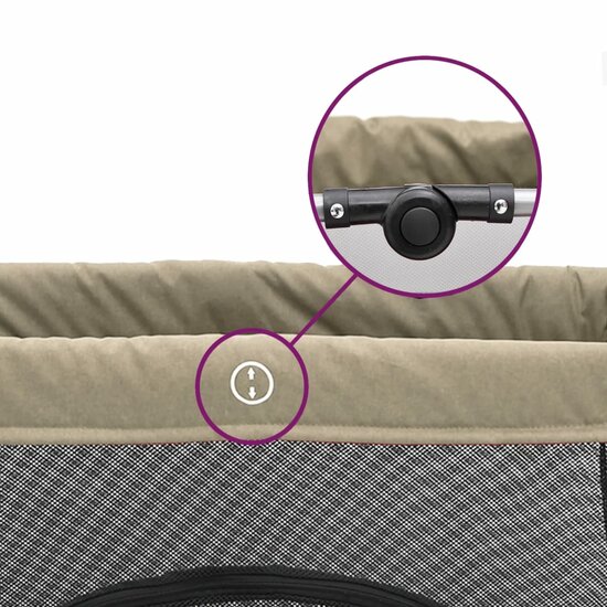 Babybox Met Matras Linnen Taupe