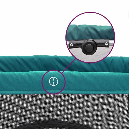 Babybox Met Matras Linnen Groen