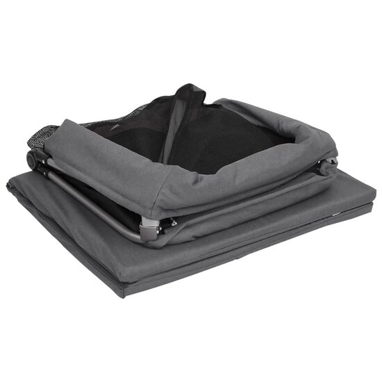 Babybox Met Matras Linnen Donkergrijs