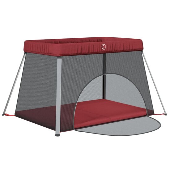 Babybox Met Matras Linnen Rood