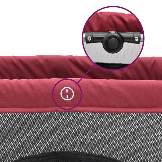 Babybox Met Matras Linnen Rood