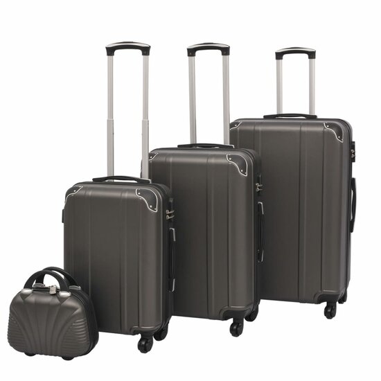 Harde Rolkoffer Set 4-Dlg Antraciet